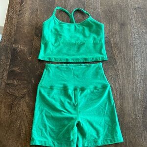 Athletic Crop & 5” Bike Shorts Set
